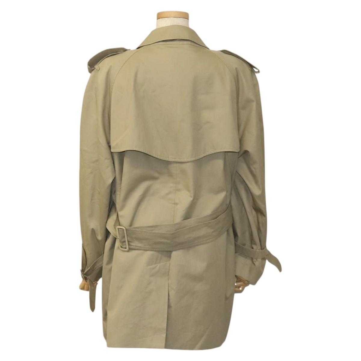 Burberrys Trench Coat Cotton Beige Auth 119945