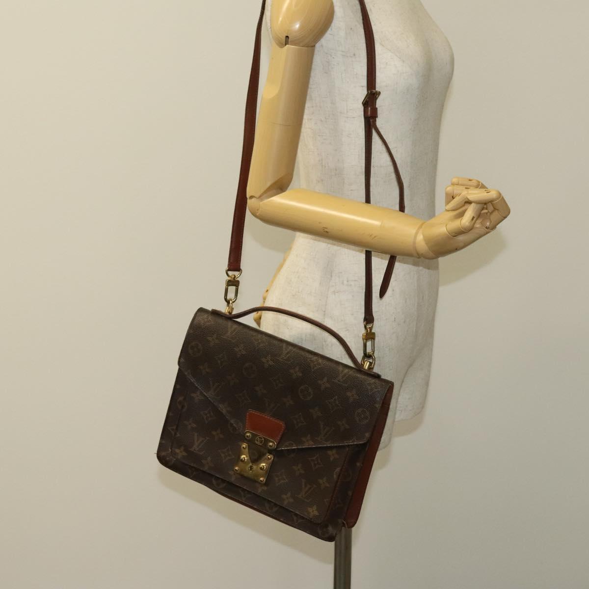 LOUIS VUITTON Monogram Monceau 28 Hand Bag M51185 LV Auth 119972