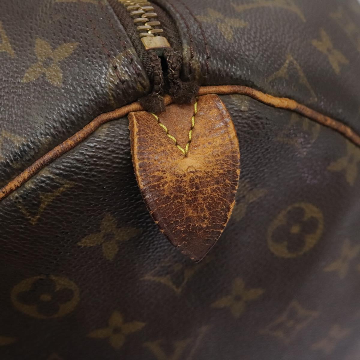 LOUIS VUITTON Monogram Keepall 55 Boston Bag M41424 LV Auth 119973