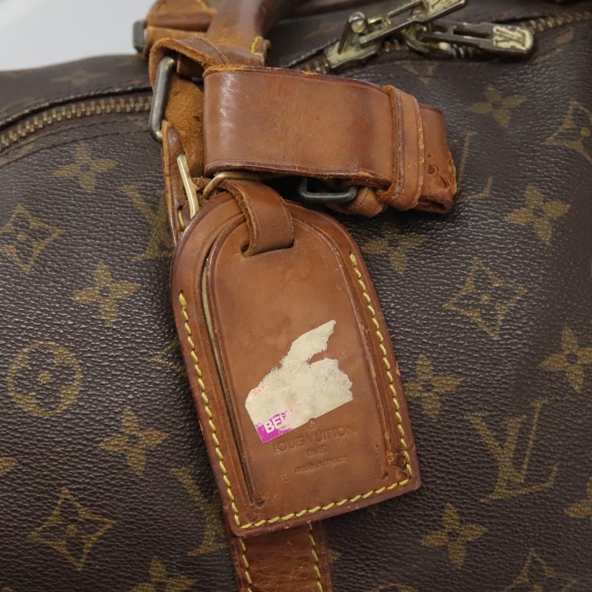 LOUIS VUITTON Monogram Keepall 55 Boston Bag M41424 LV Auth 119973