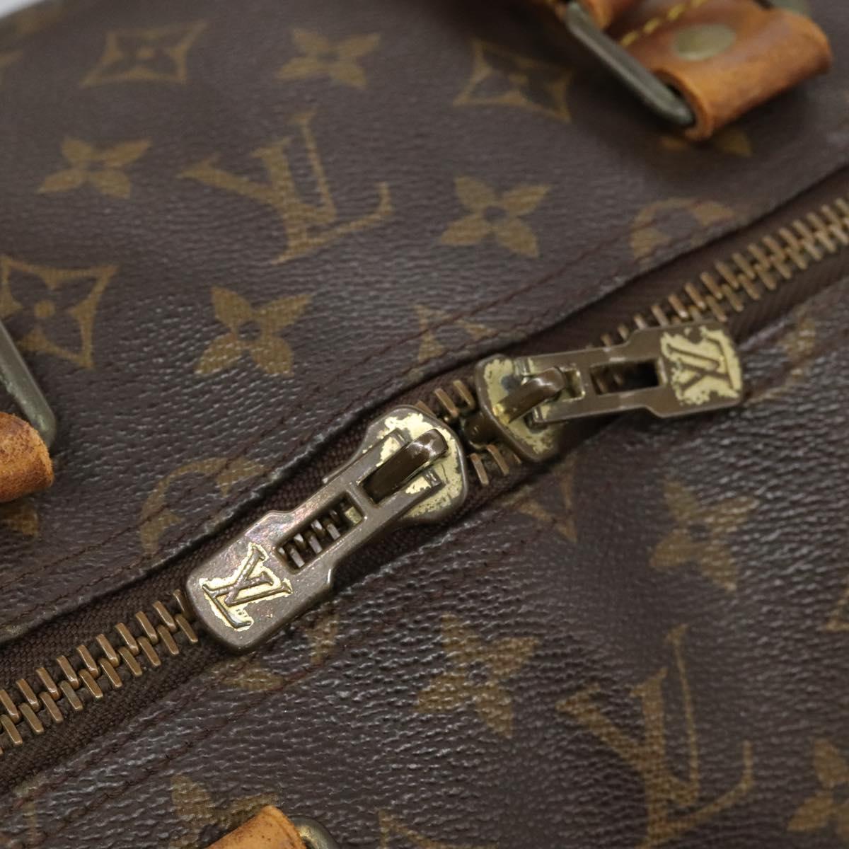 LOUIS VUITTON Monogram Keepall 55 Boston Bag M41424 LV Auth 119973