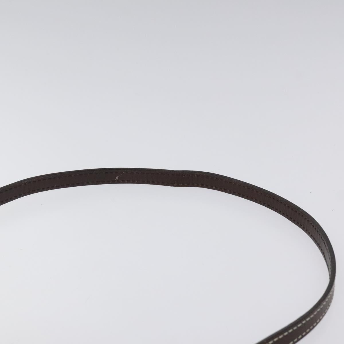 BURBERRY Nova Check Blue Label Shoulder Bag Canvas Beige Auth 119982