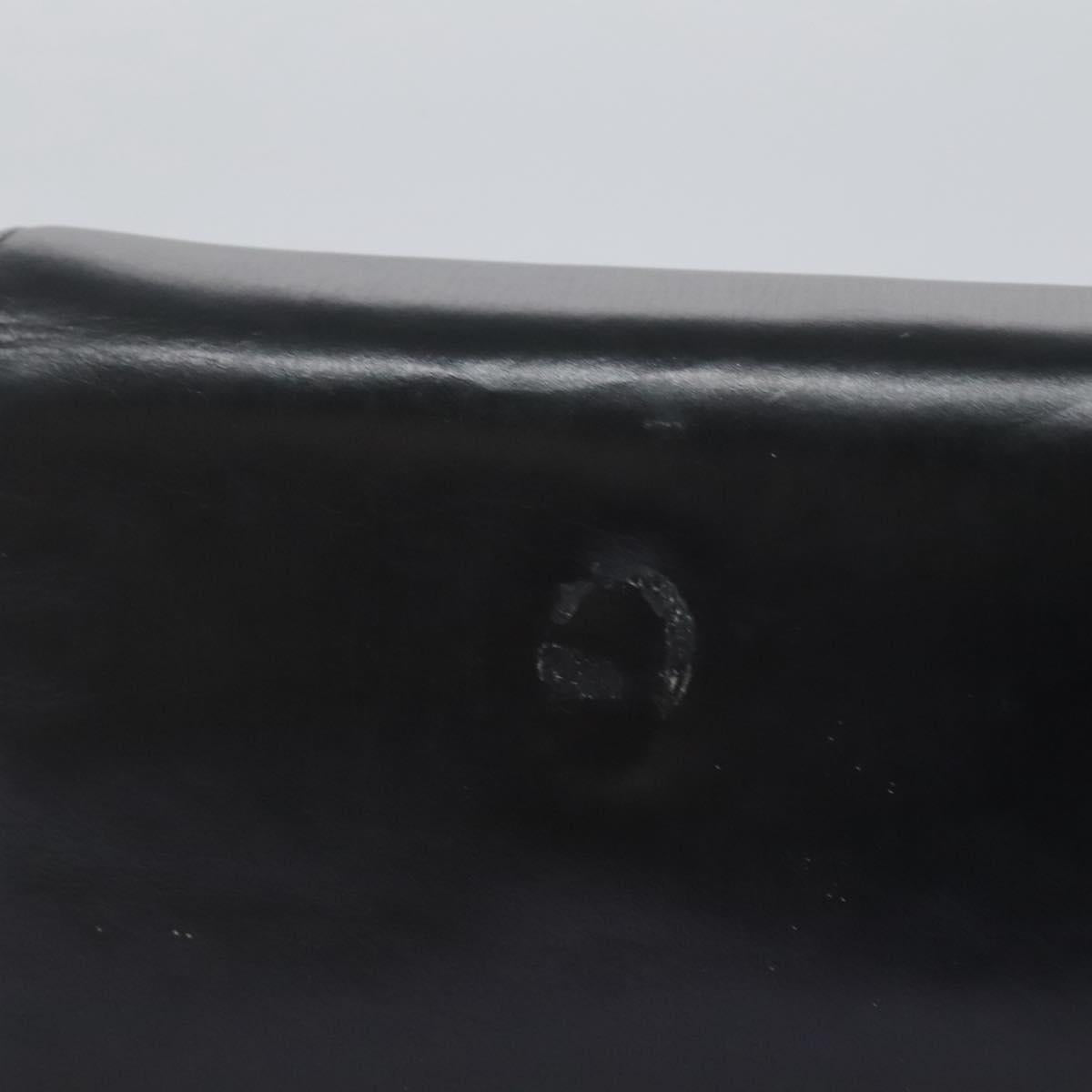 Christian Dior Shoulder Bag Calf leather Black Auth 119992