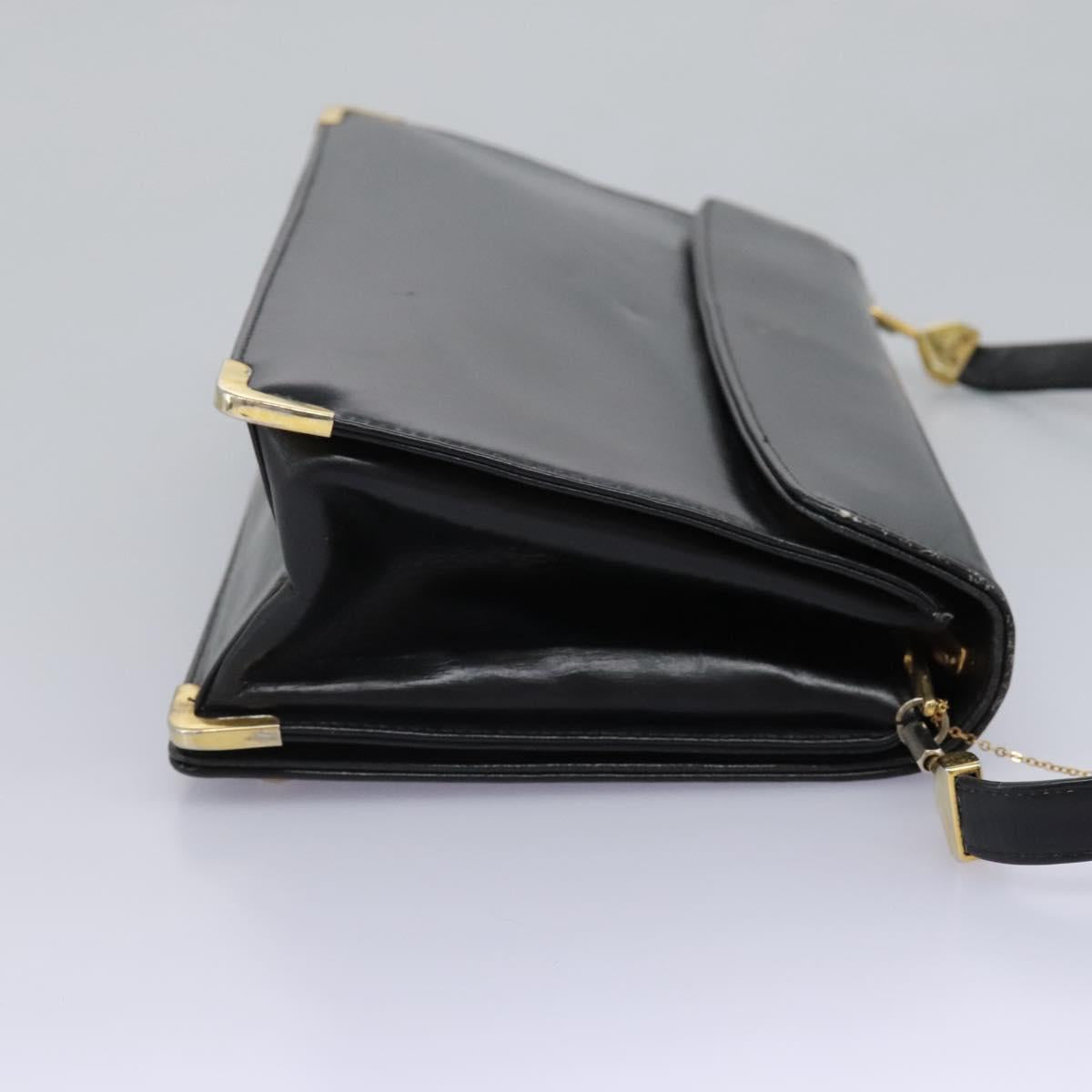 Christian Dior Shoulder Bag Calf leather Black Auth 119992