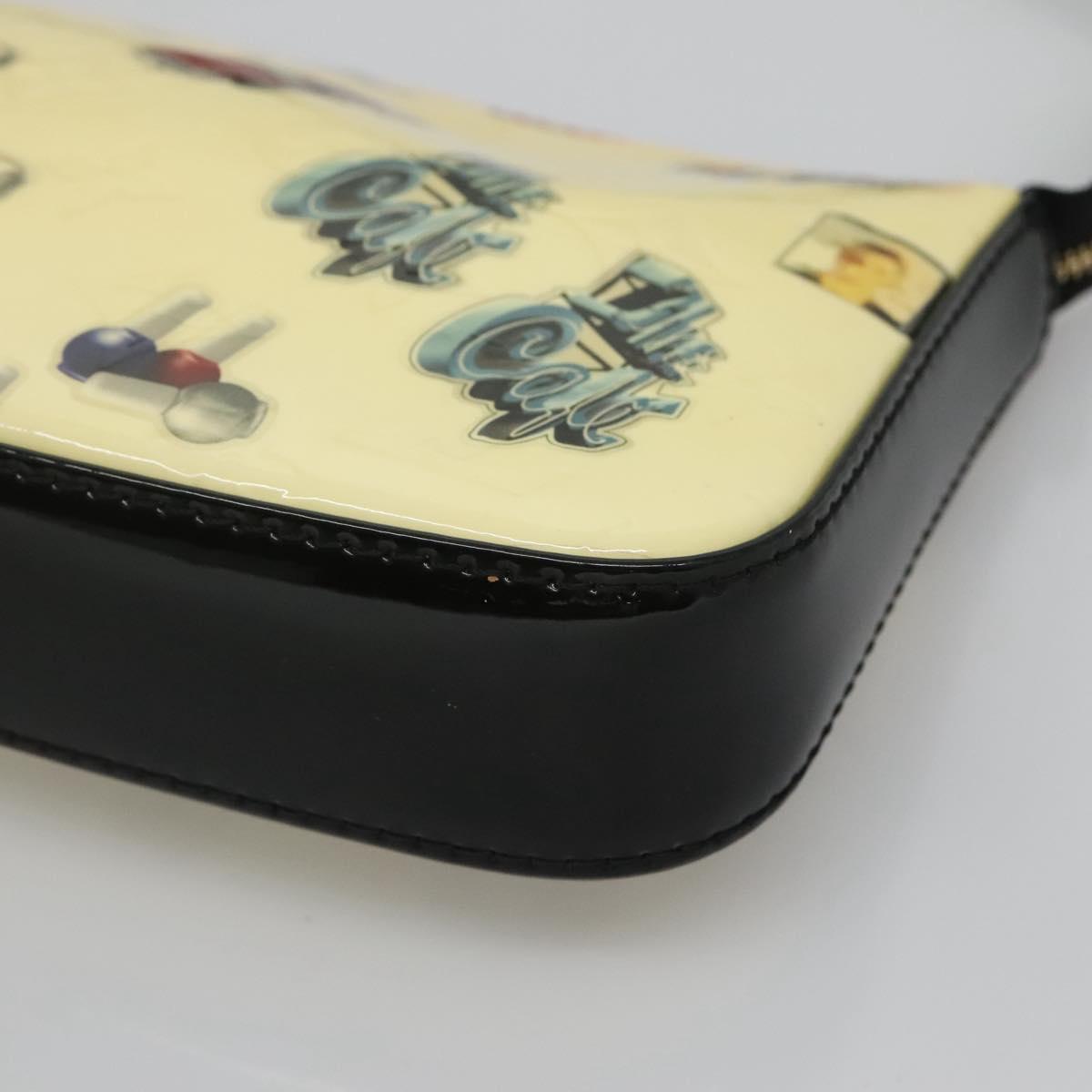 LOUIS VUITTON Vernis sticker Pochette Accessoires Pouch White M90928 Auth 120036