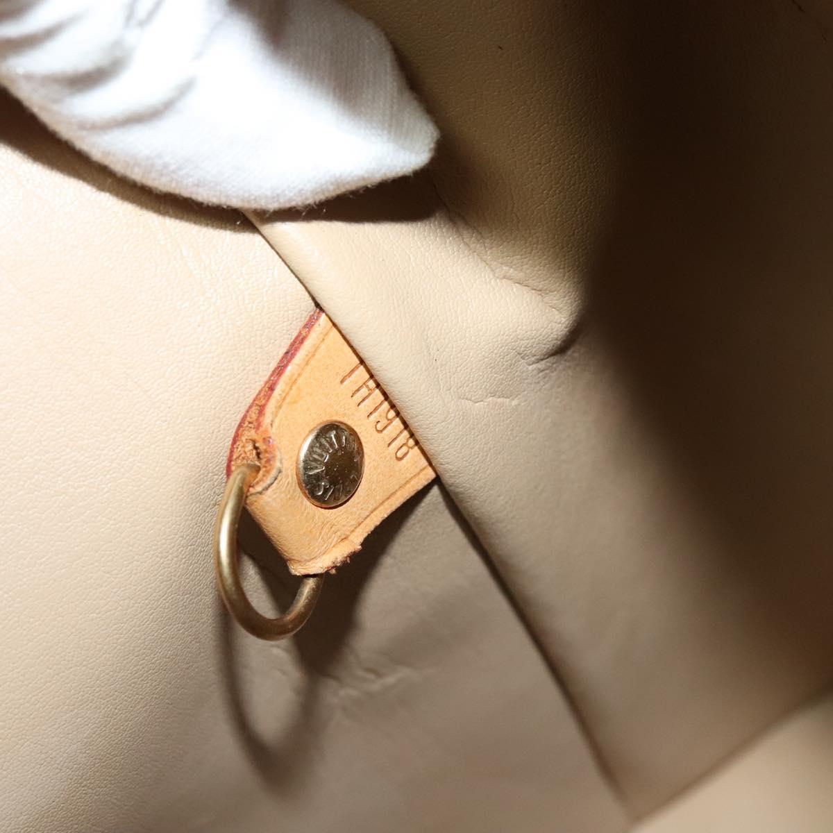 LOUIS VUITTON Monogram Vernis Houston Hand Bag Beige M91004 LV Auth 120122