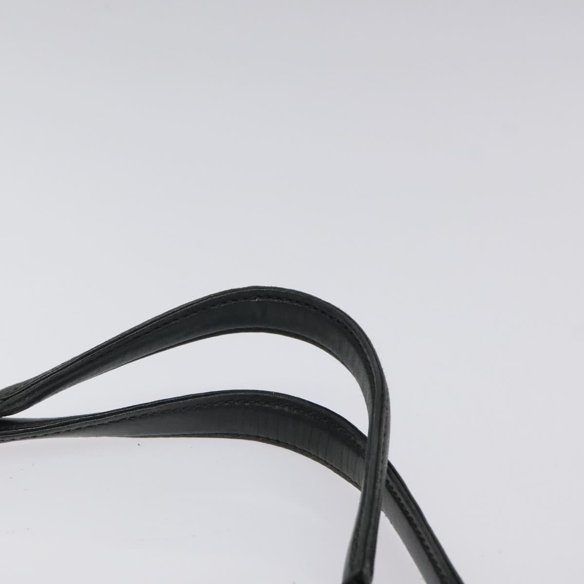 PRADA Chain Shoulder Bag Nylon Khaki Silver Auth 120140