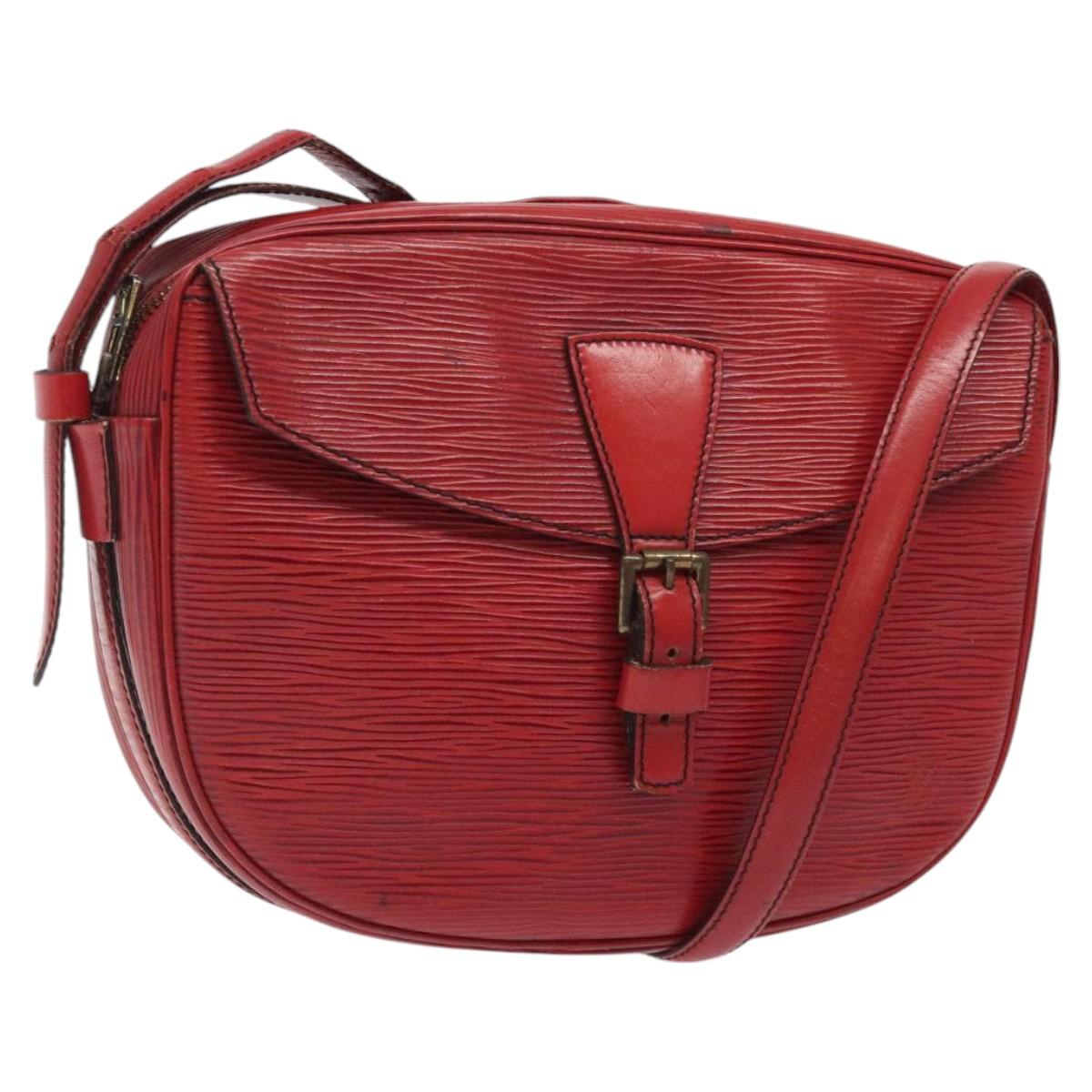 LOUIS VUITTON Epi Jeune Fille MM Shoulder Bag Red M52157 LV Auth 120142