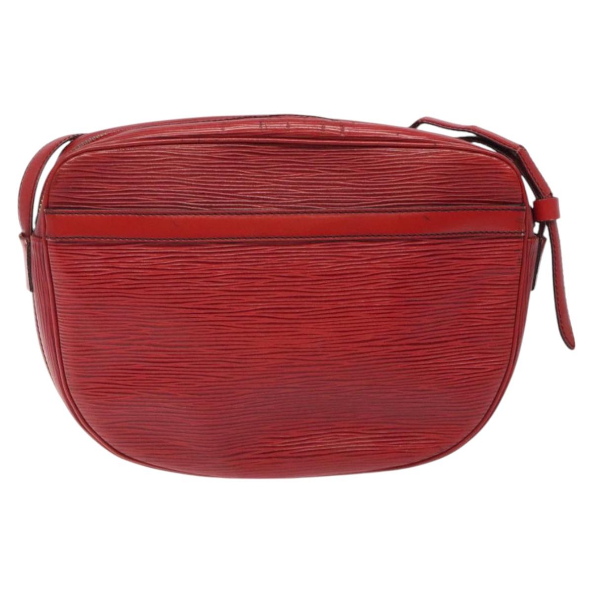 LOUIS VUITTON Epi Jeune Fille MM Shoulder Bag Red M52157 LV Auth 120142