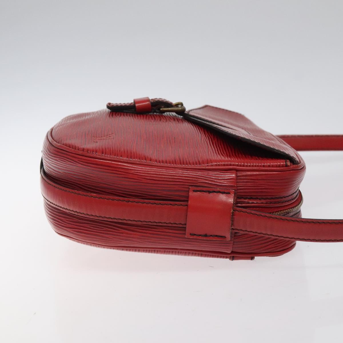 LOUIS VUITTON Epi Jeune Fille MM Shoulder Bag Red M52157 LV Auth 120142