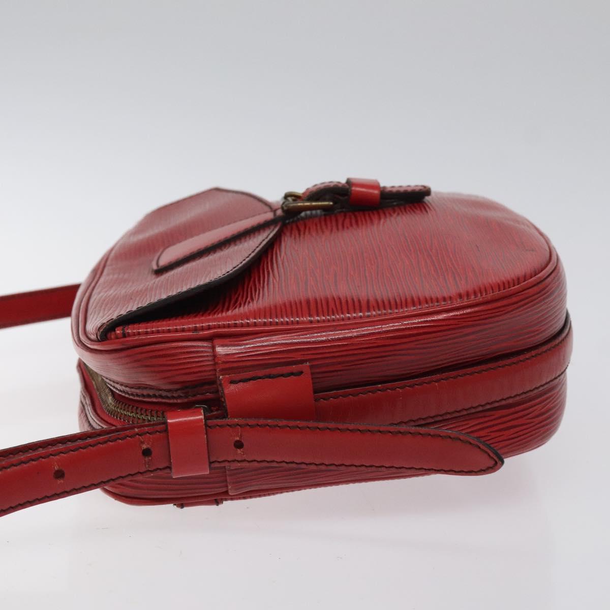 LOUIS VUITTON Epi Jeune Fille MM Shoulder Bag Red M52157 LV Auth 120142