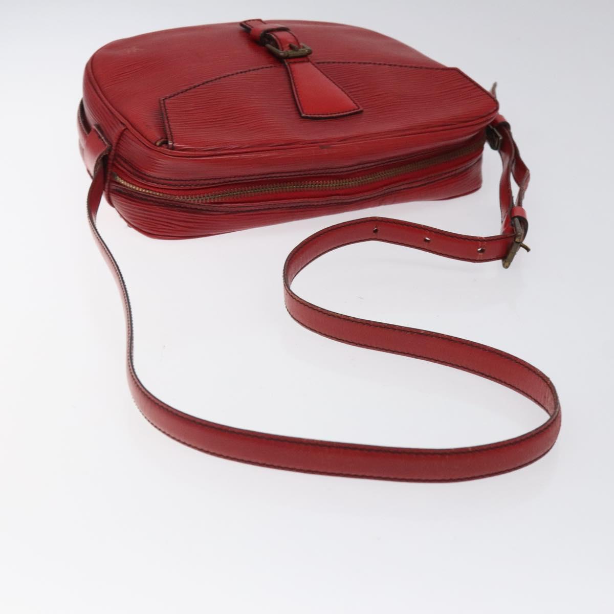LOUIS VUITTON Epi Jeune Fille MM Shoulder Bag Red M52157 LV Auth 120142