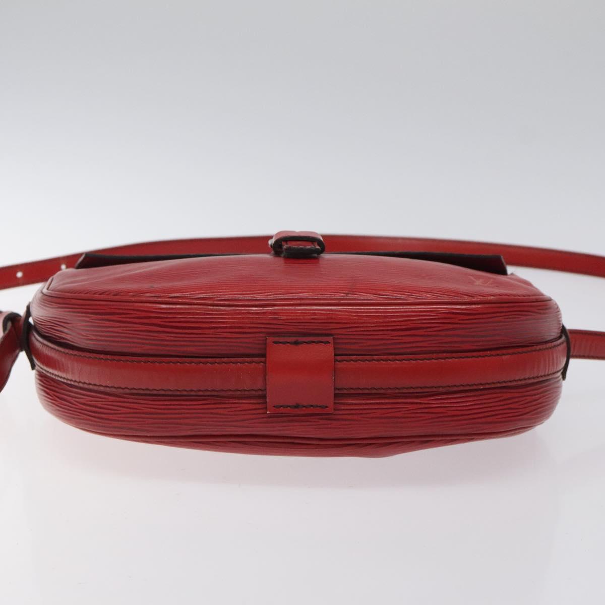 LOUIS VUITTON Epi Jeune Fille MM Shoulder Bag Red M52157 LV Auth 120142