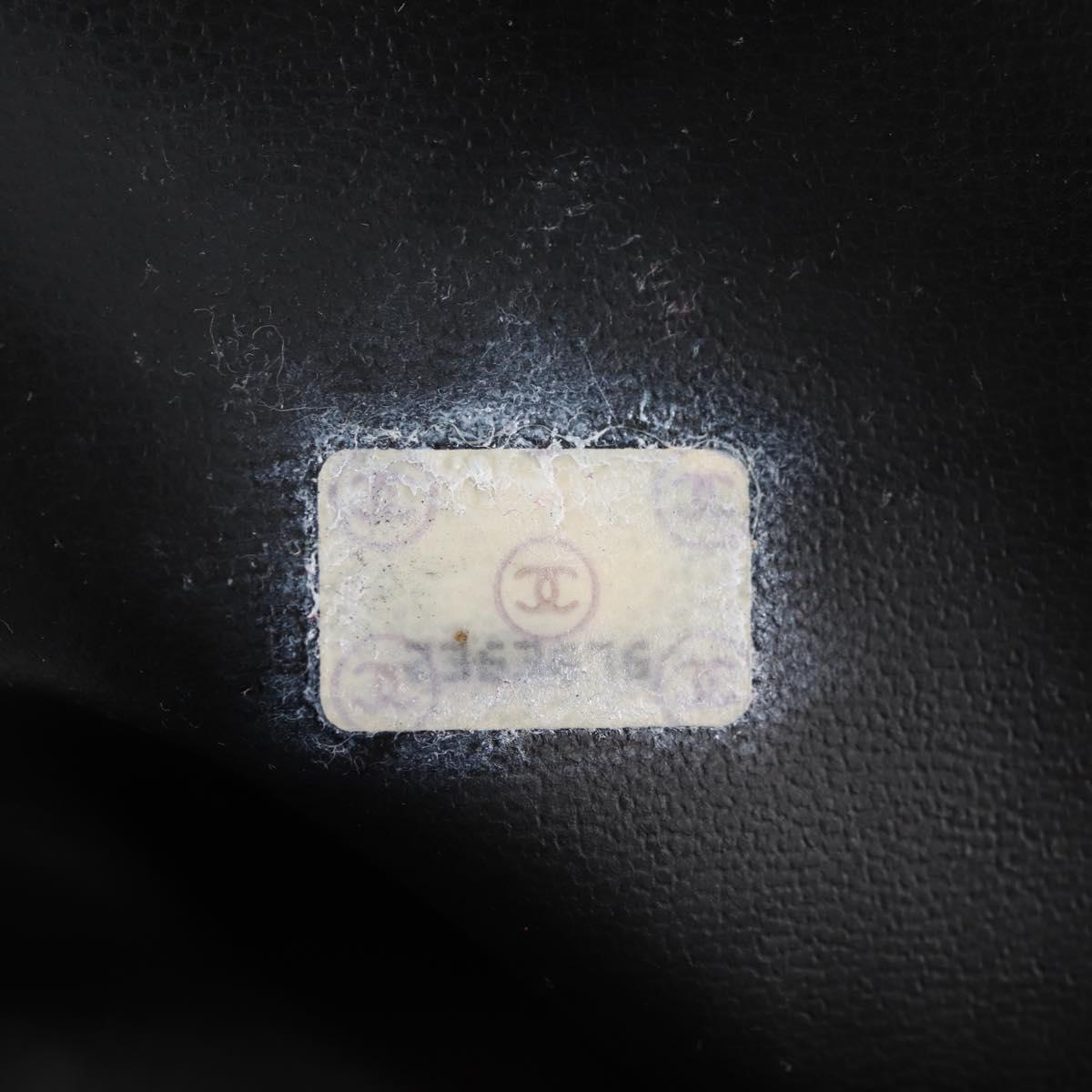 CHANEL Matelasse Tote Bag Patent leather Black Gold CC Auth 120184