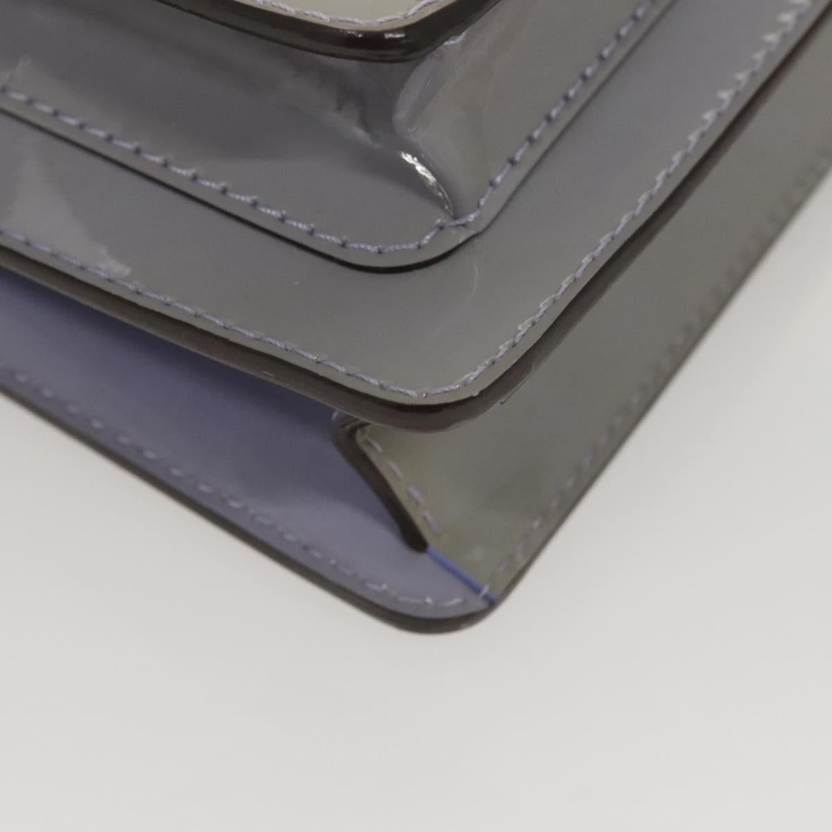 LOUIS VUITTON Vernis Monceau BB Hand Bag 2way Lila M90112 LV Auth 120203