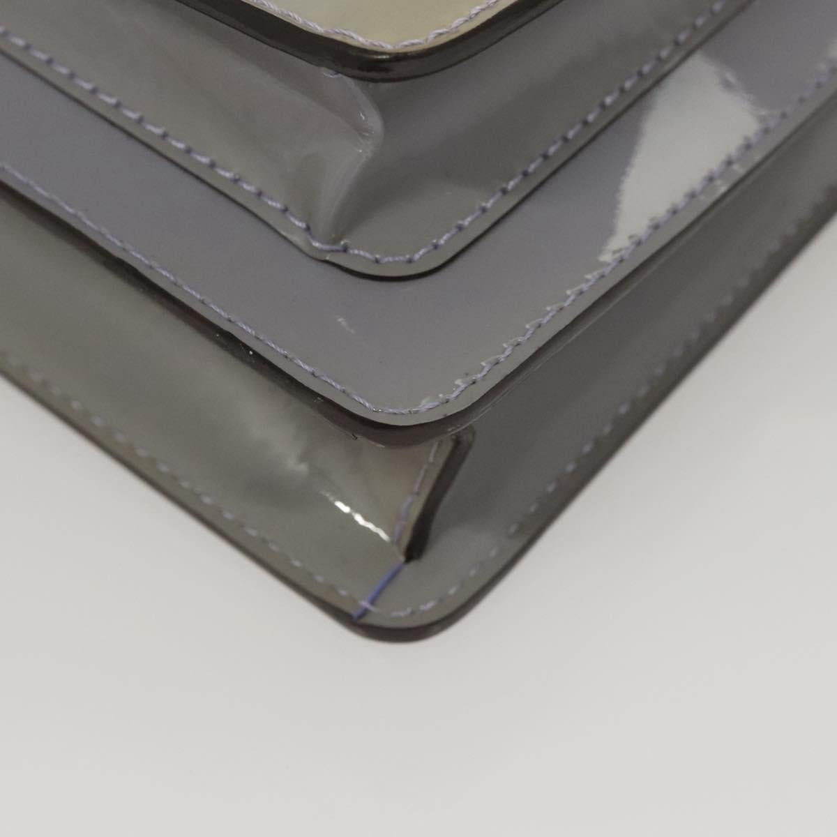 LOUIS VUITTON Vernis Monceau BB Hand Bag 2way Lila M90112 LV Auth 120203