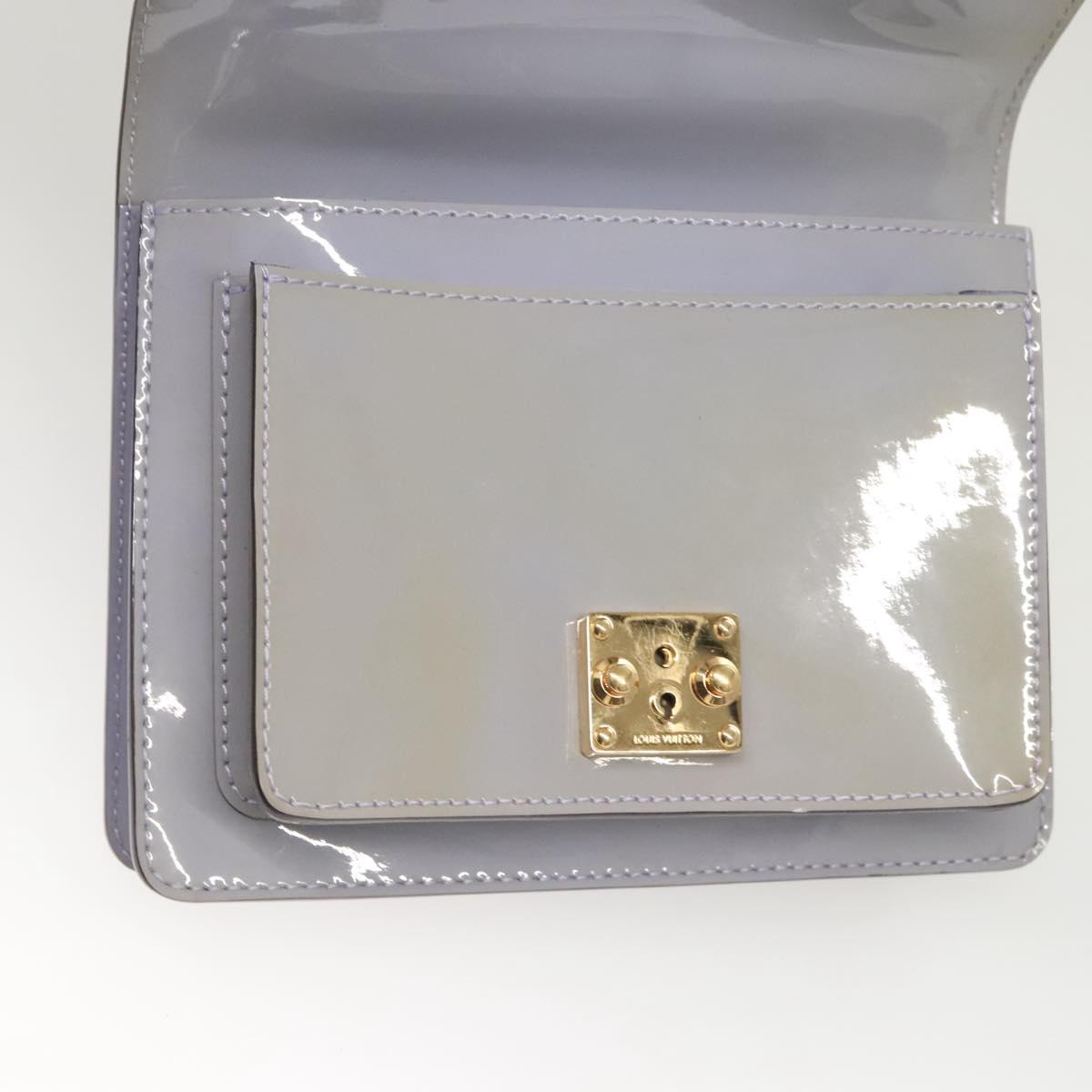 LOUIS VUITTON Vernis Monceau BB Hand Bag 2way Lila M90112 LV Auth 120203