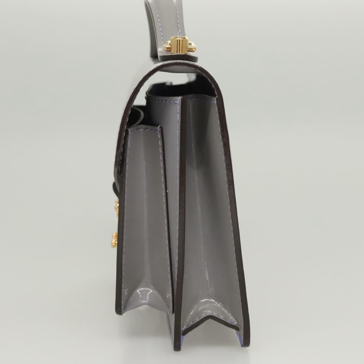 LOUIS VUITTON Vernis Monceau BB Hand Bag 2way Lila M90112 LV Auth 120203