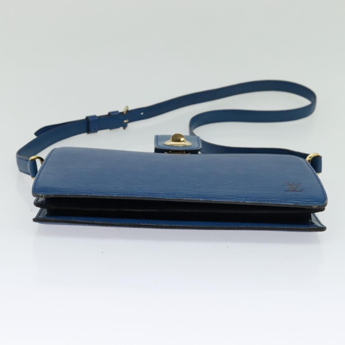 LOUIS VUITTON Epi Capuchin Shoulder Bag Blue M52345 LV Auth 120245