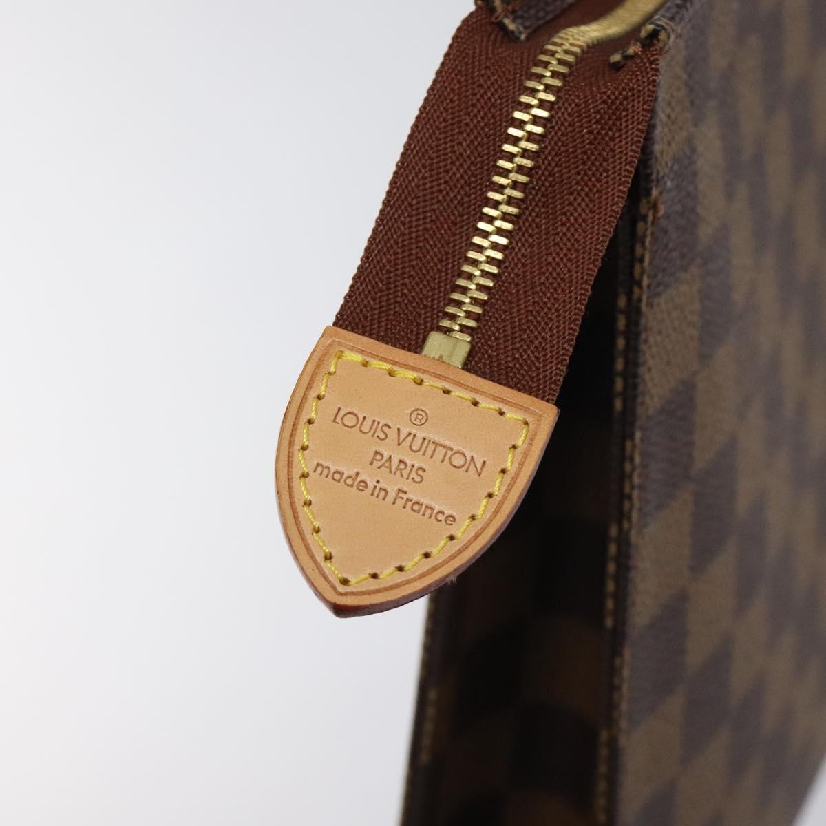 LOUIS VUITTON Damier Ebene Posh Toilette 26 Pouch N47543 LV Auth 120246