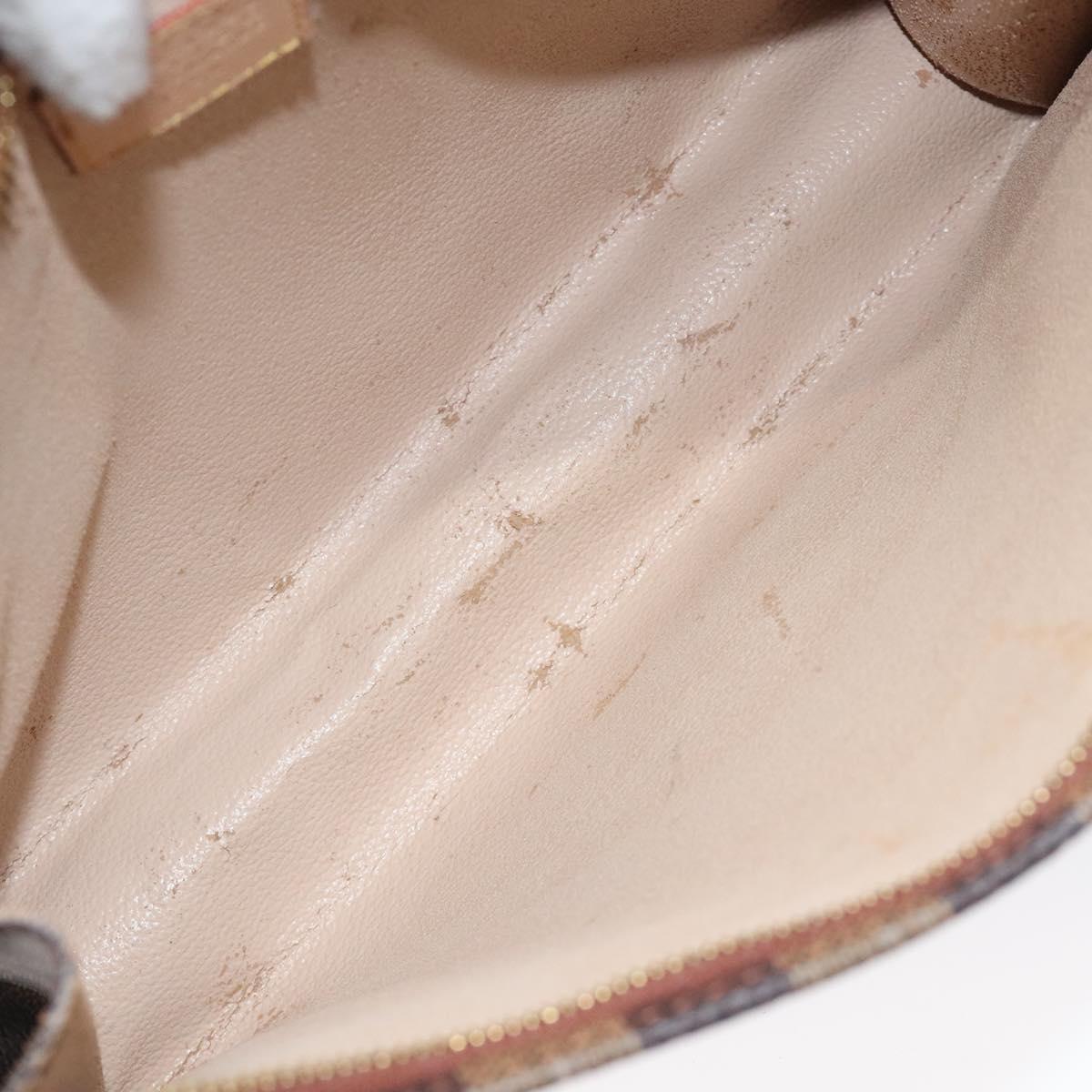 LOUIS VUITTON Damier Ebene Posh Toilette 26 Pouch N47543 LV Auth 120246