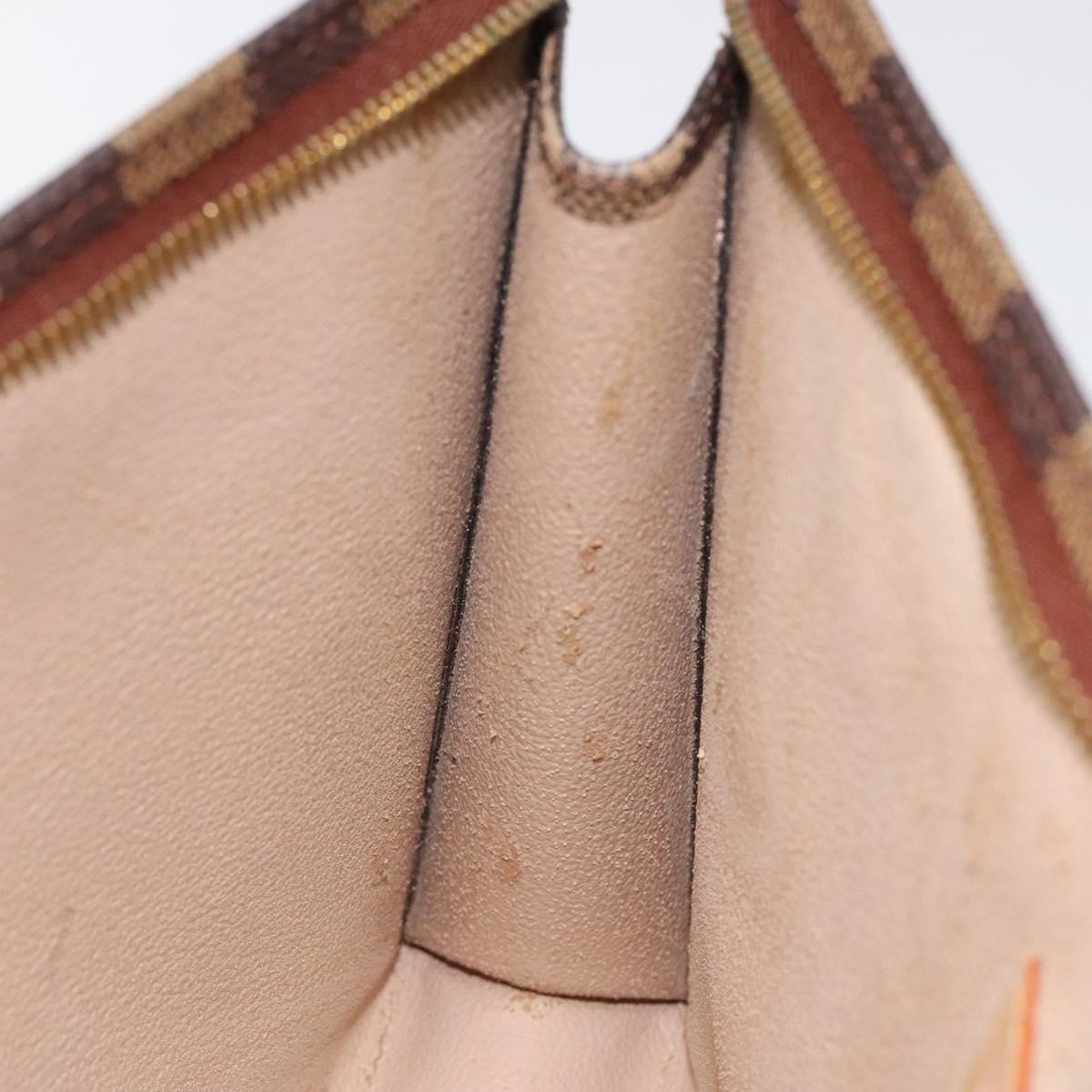 LOUIS VUITTON Damier Ebene Posh Toilette 26 Pouch N47543 LV Auth 120246