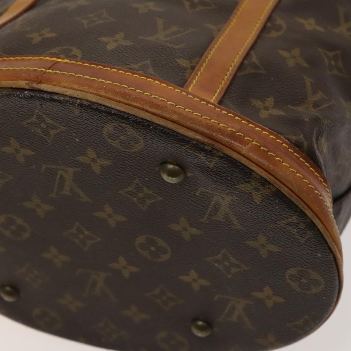 LOUIS VUITTON Monogram Bucket GM Shoulder Bag M42236 LV Auth 120276