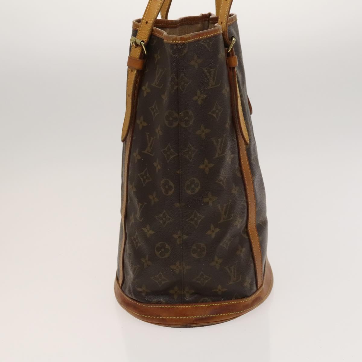 LOUIS VUITTON Monogram Bucket GM Shoulder Bag M42236 LV Auth 120276