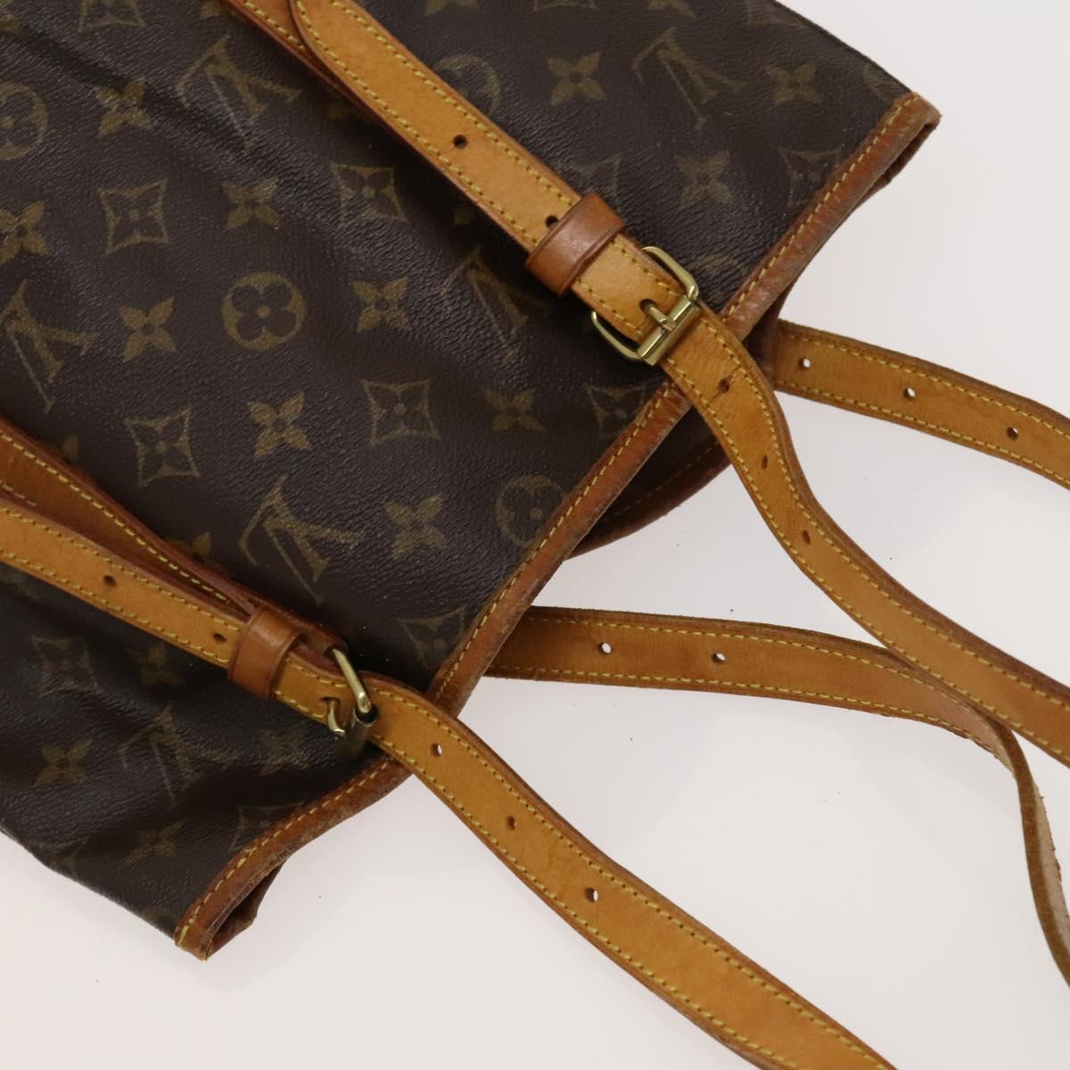 LOUIS VUITTON Monogram Bucket GM Shoulder Bag M42236 LV Auth 120276