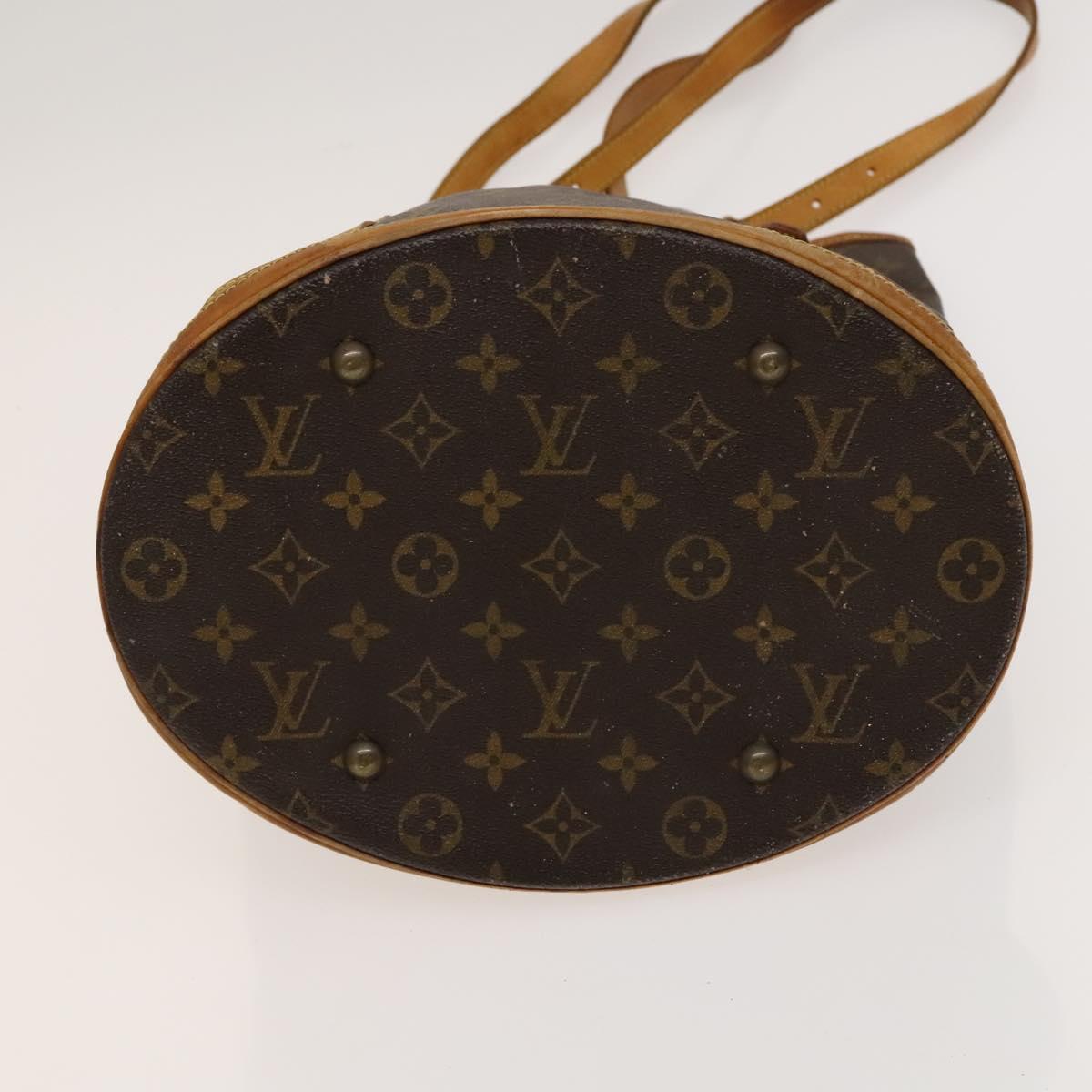 LOUIS VUITTON Monogram Bucket GM Shoulder Bag M42236 LV Auth 120276