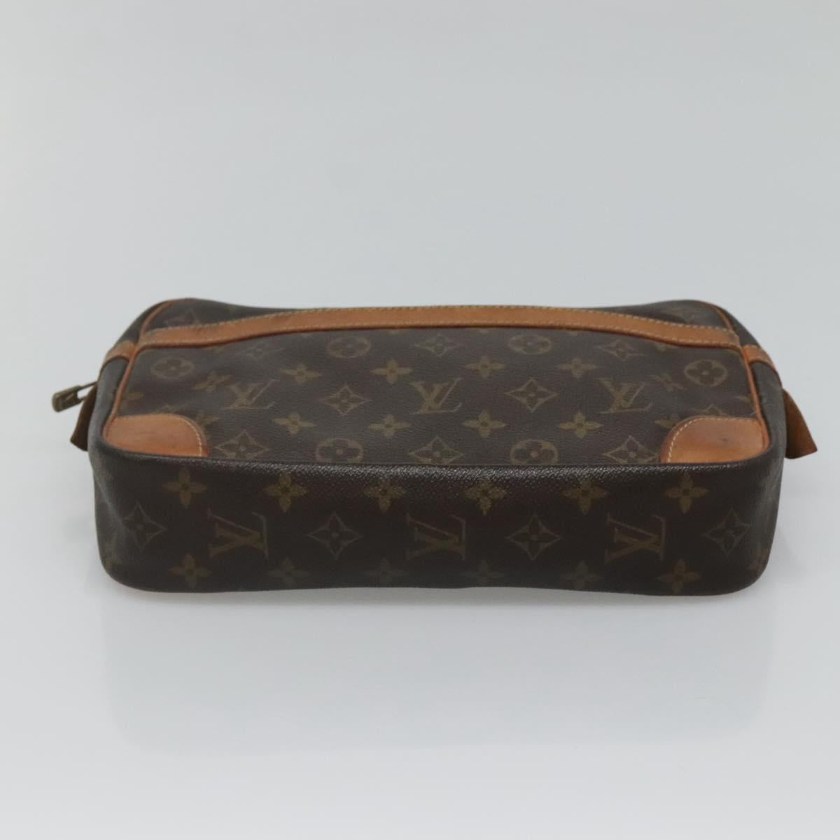LOUIS VUITTON Monogram Compiegne 28 Clutch Bag M51845 LV Auth 120299