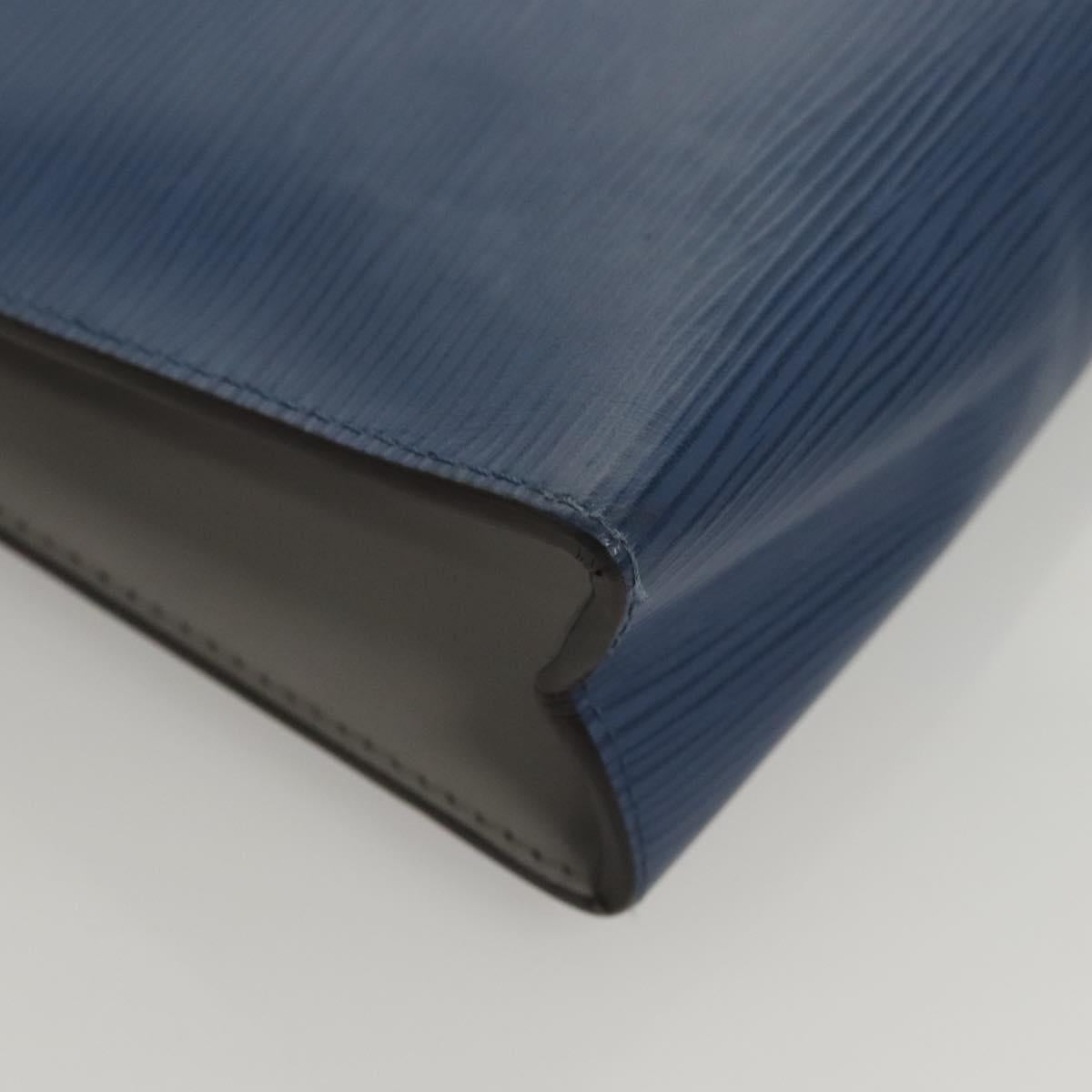 LOUIS VUITTON Epi Pochette Voyage Clutch Bag Blue M62912 LV Auth 120320