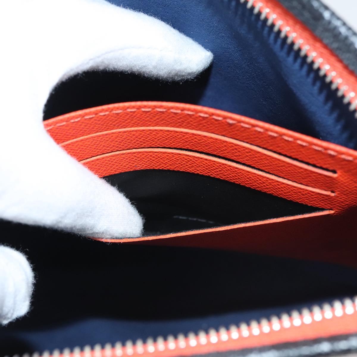 LOUIS VUITTON Epi Pochette Voyage Clutch Bag Blue M62912 LV Auth 120320