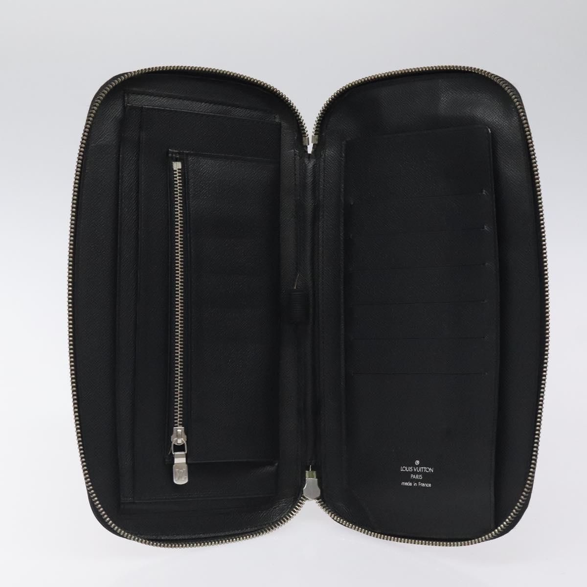 LOUIS VUITTON Taiga Organizer Atoll Travel Case Ardoise M30652 LV Auth 120326