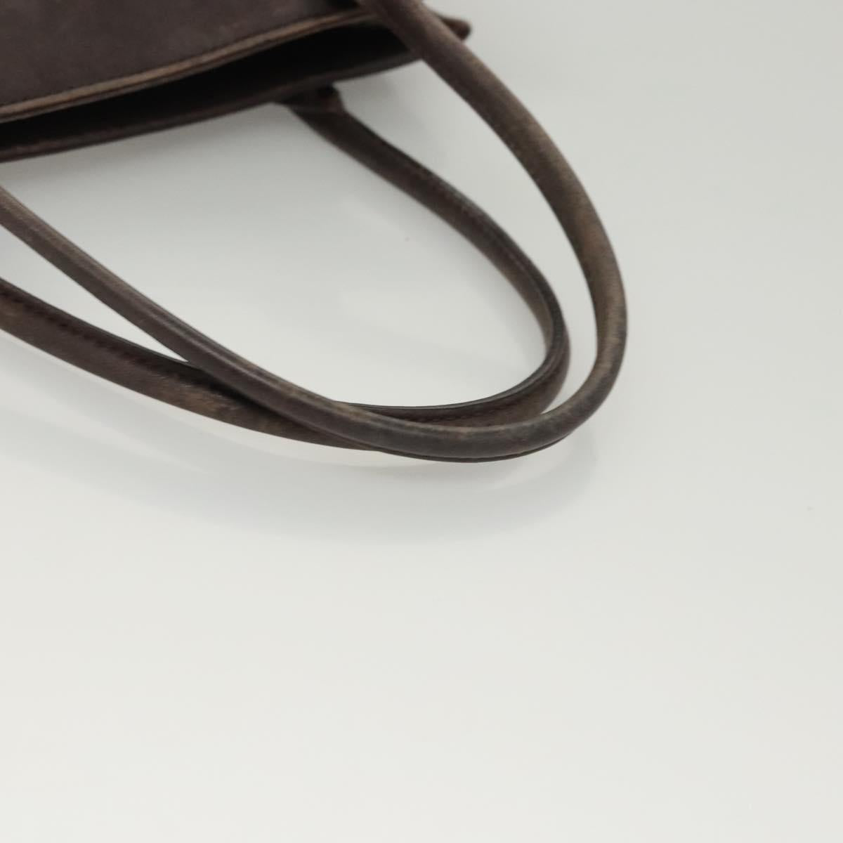 BURBERRY Nova Check Hand Bag Canvas Beige Auth 120347