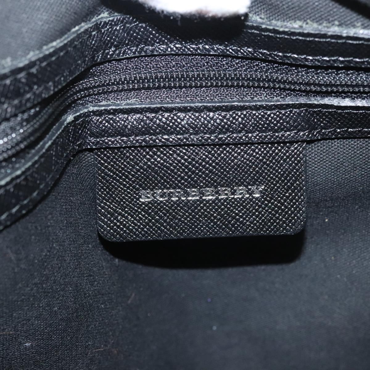 BURBERRY Nova Check Hand Bag Canvas Beige Auth 120348