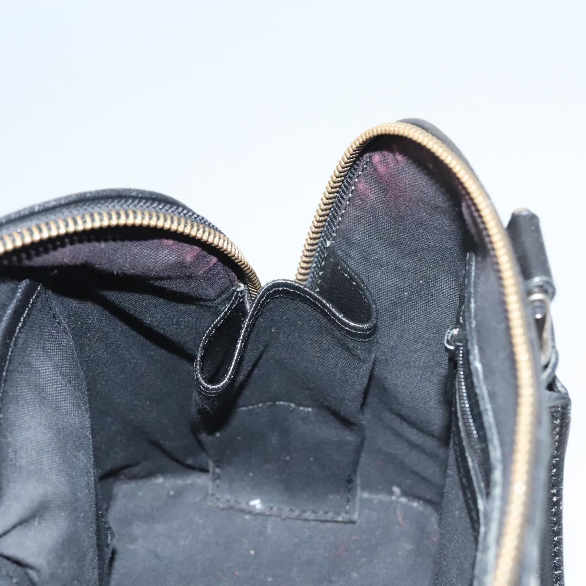 BURBERRY Nova Check Hand Bag Canvas Beige Auth 120348