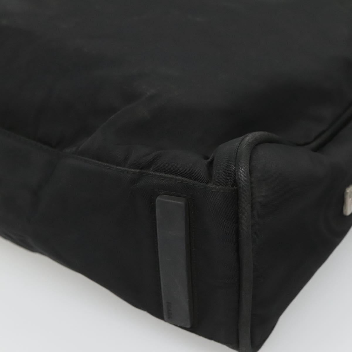 PRADA Tote Bag Nylon Black Auth 120382