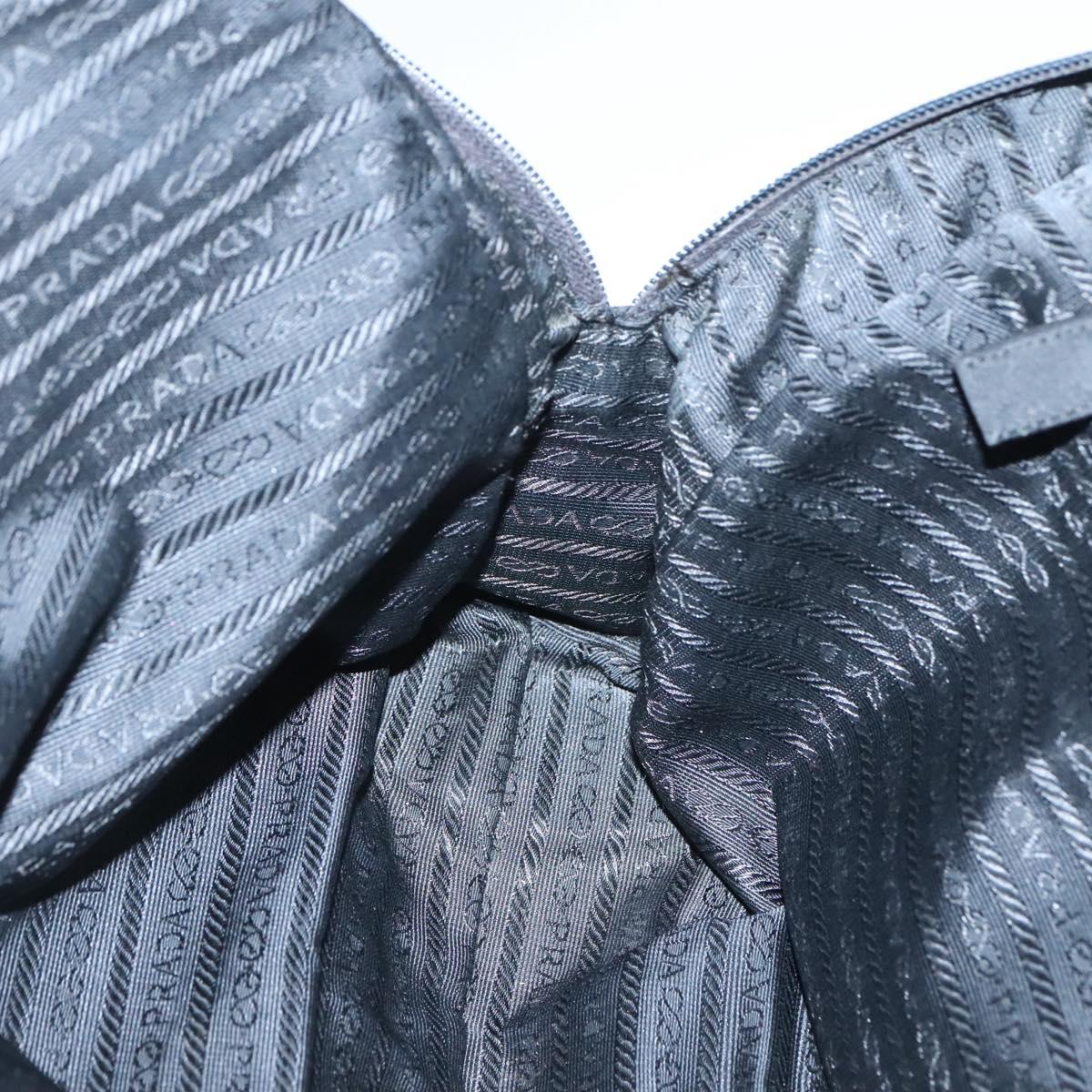 PRADA Tote Bag Nylon Black Auth 120382