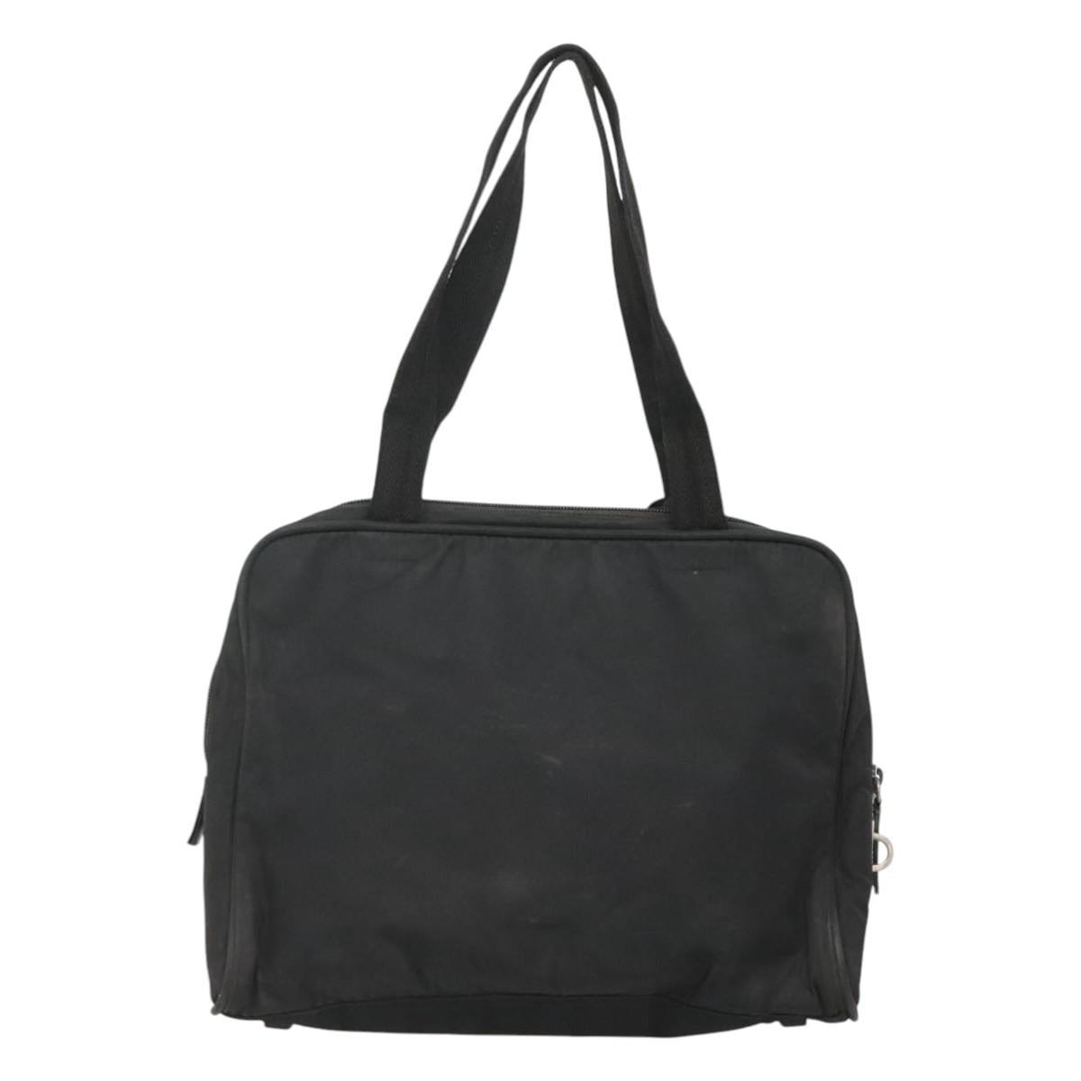 PRADA Tote Bag Nylon Black Auth 120382