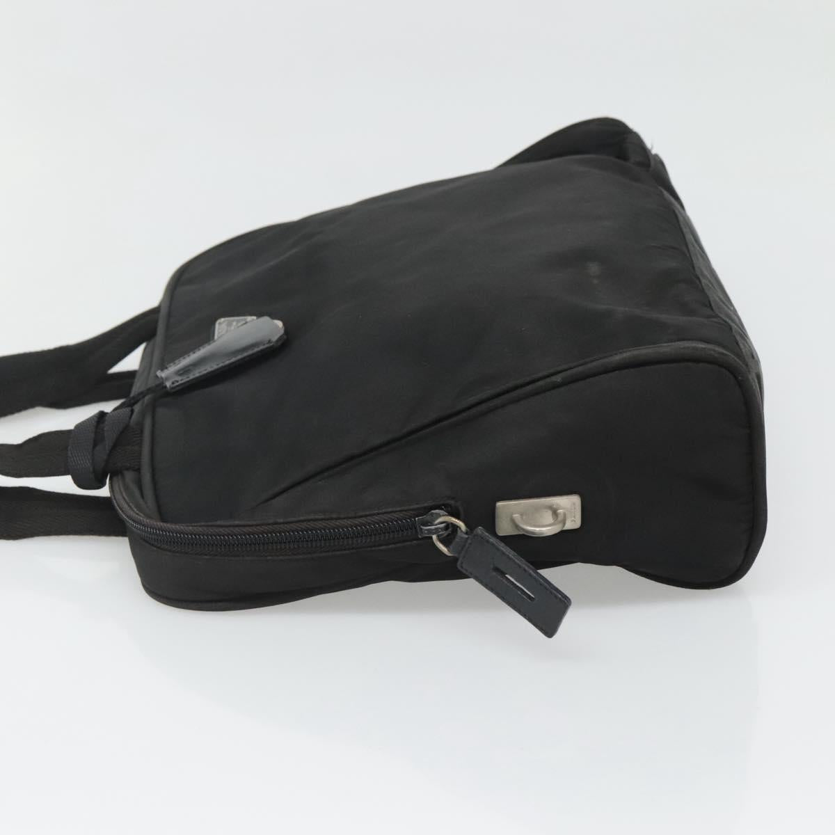 PRADA Tote Bag Nylon Black Auth 120382