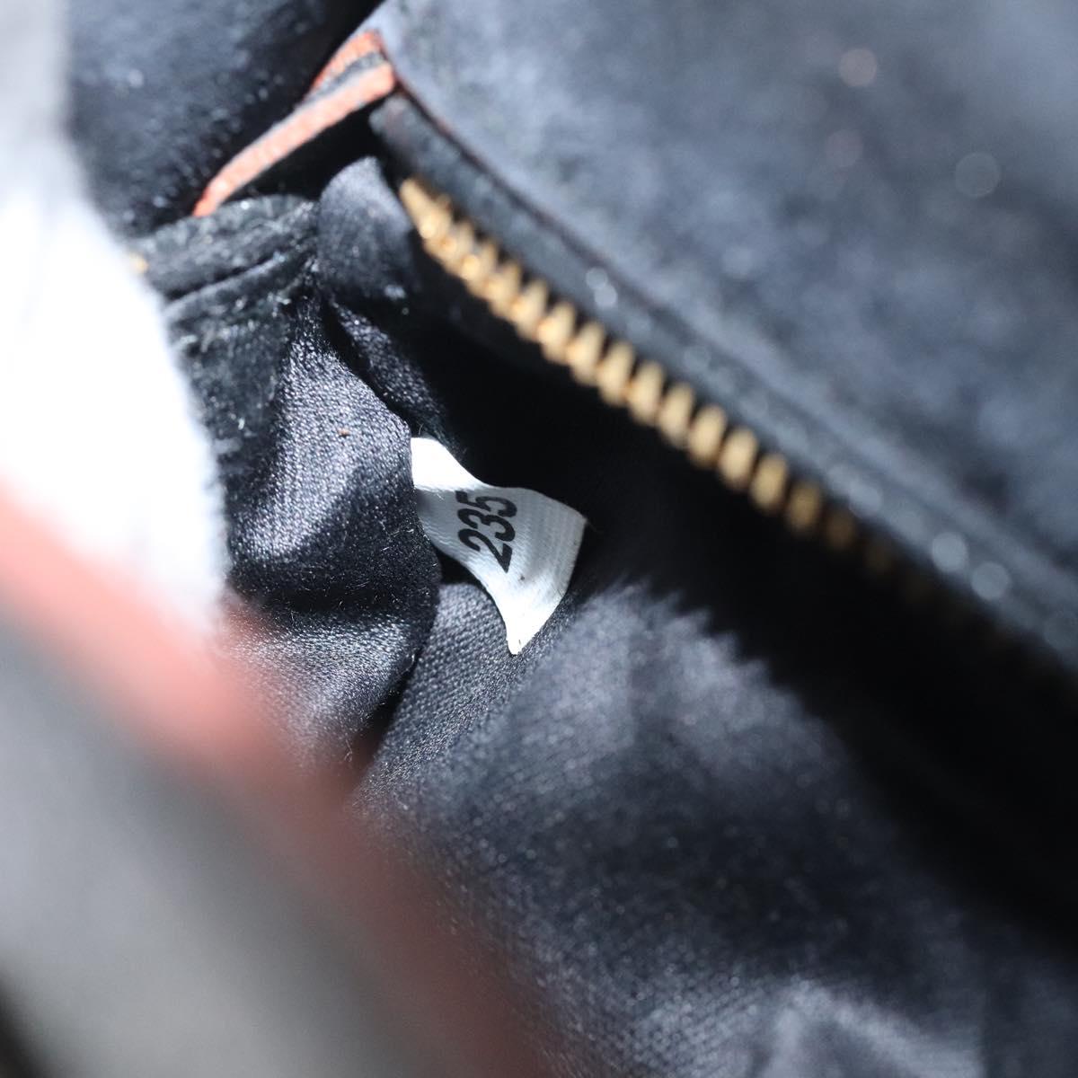 Miu Miu Shoulder Bag Leather Black Gold Auth 120386