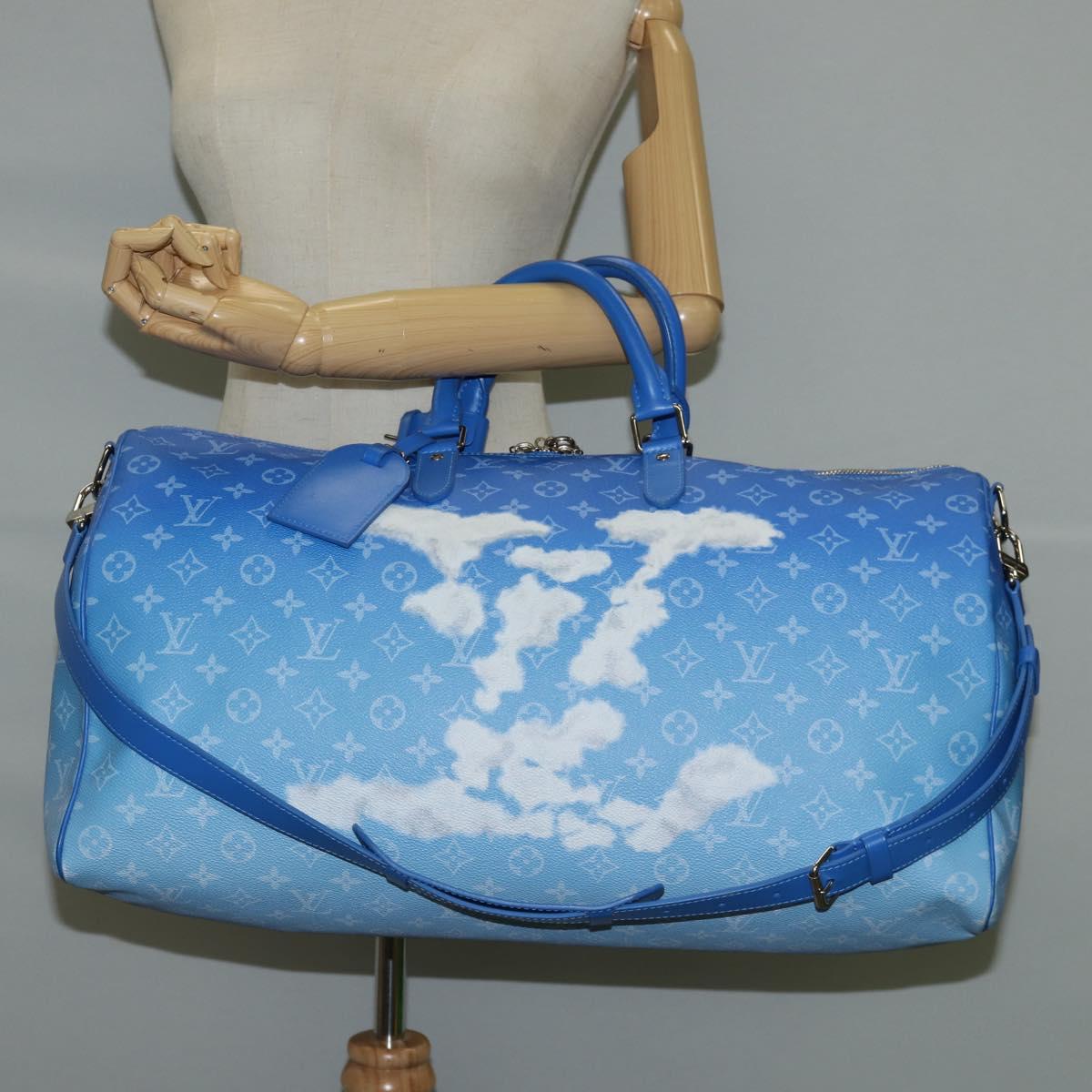 LOUIS VUITTON Monogram Clouds Keepall Bandouliere 50 Bag M45428 LV Auth 120447SM