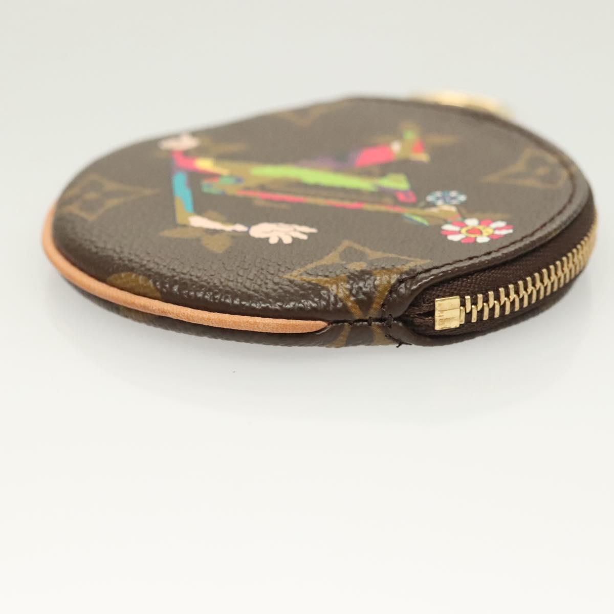 LOUIS VUITTON Monogram Hand Porte Monnaie Ron Coin Purse M95563 LV Auth 120449SV