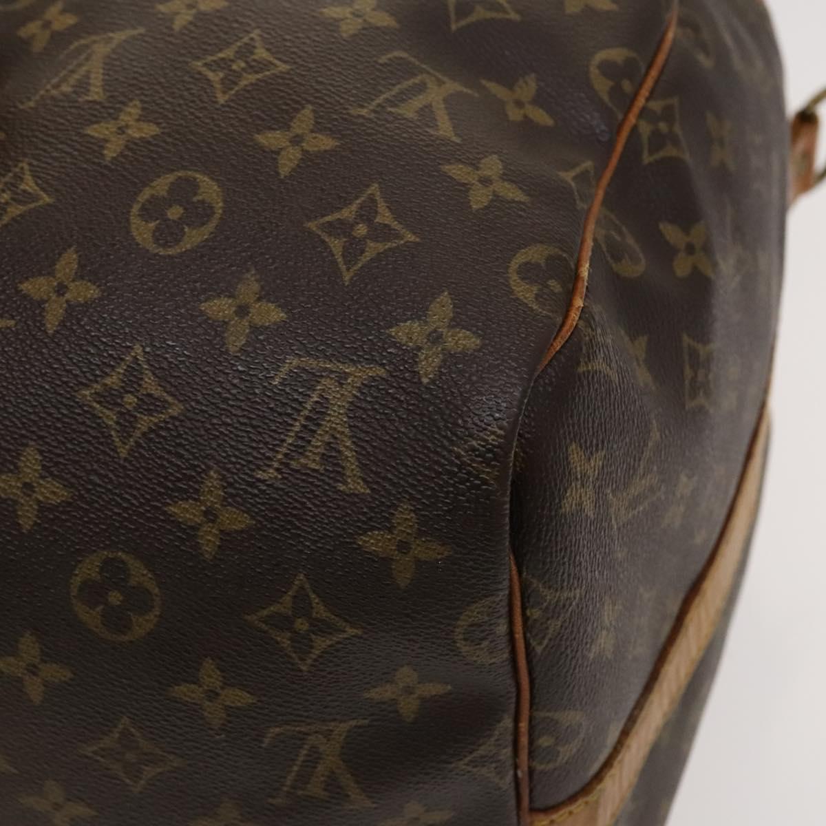 LOUIS VUITTON Monogram Keepall Bandouliere 55 Boston Bag M41414 LV Auth 120506