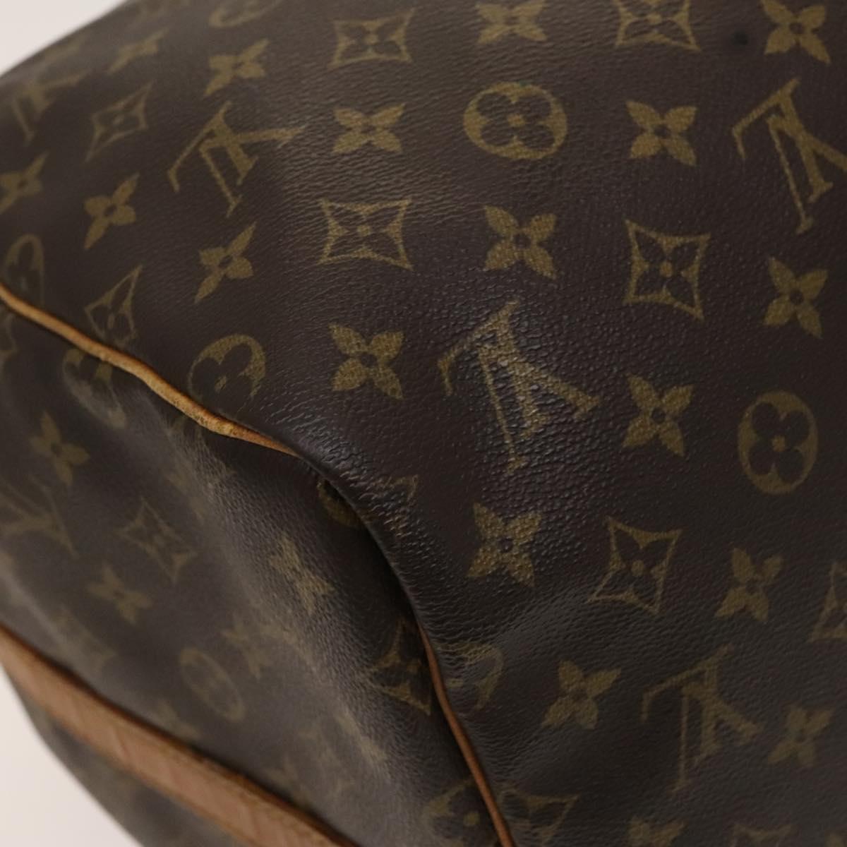 LOUIS VUITTON Monogram Keepall Bandouliere 55 Boston Bag M41414 LV Auth 120506