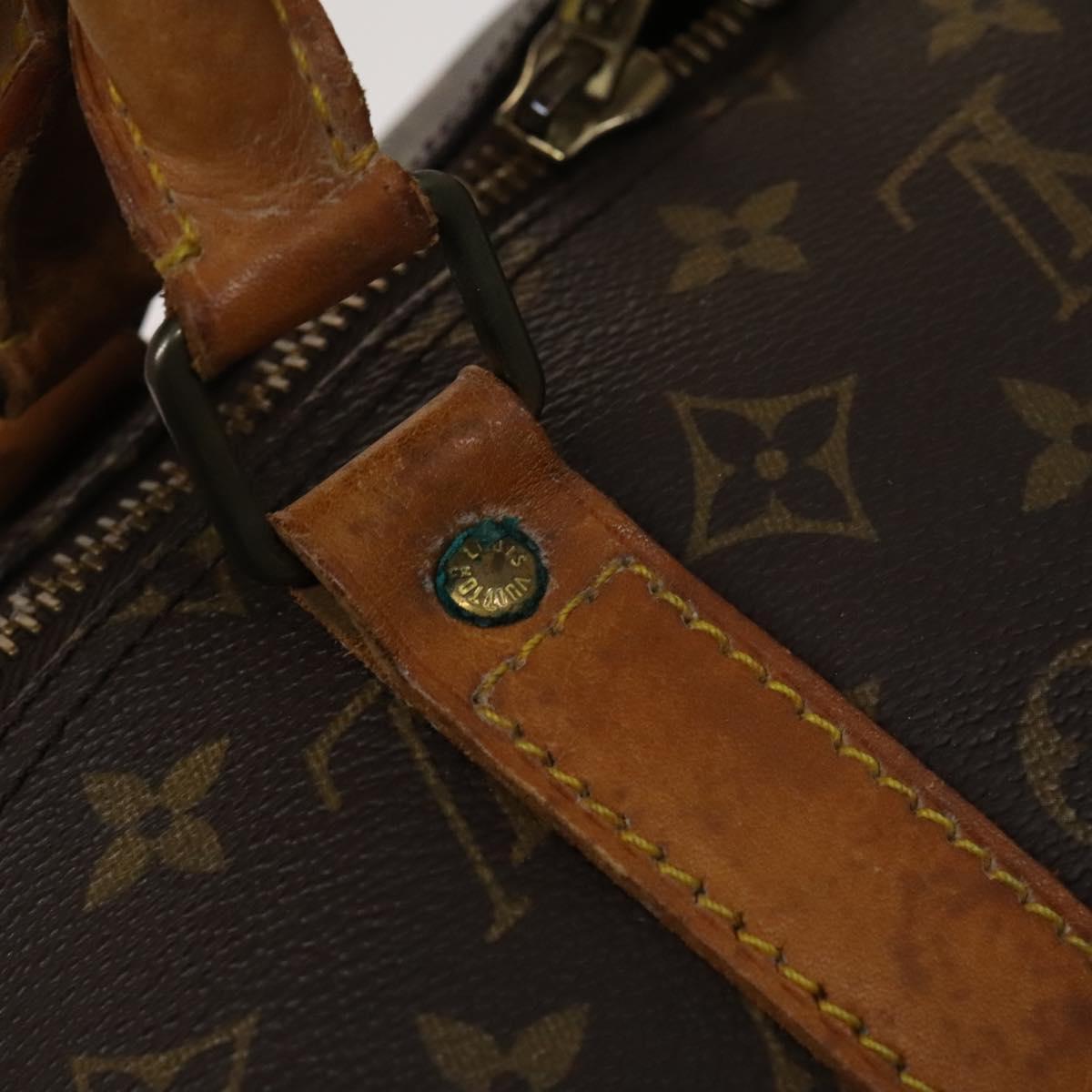 LOUIS VUITTON Monogram Keepall Bandouliere 55 Boston Bag M41414 LV Auth 120506
