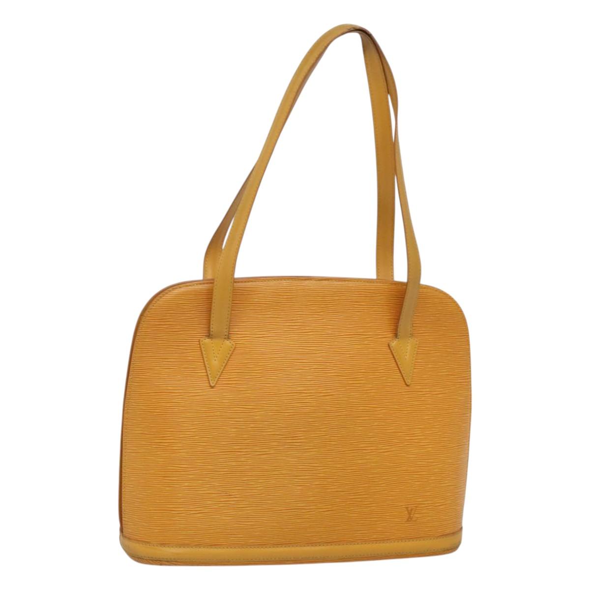 LOUIS VUITTON Epi Lussac Shoulder Bag Yellow M52289 LV Auth 120547