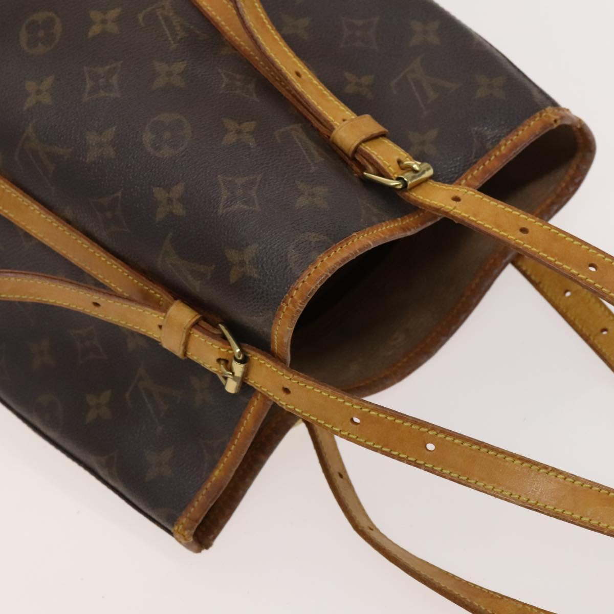 LOUIS VUITTON Monogram Bucket GM Shoulder Bag M42236 LV Auth 120557