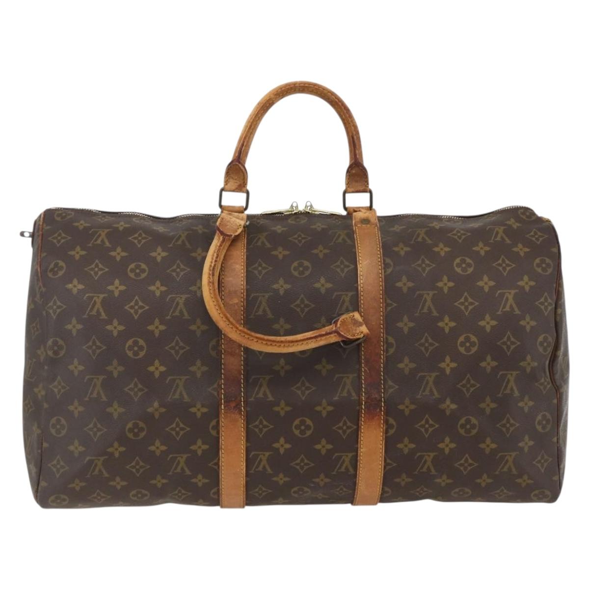 LOUIS VUITTON Monogram Keepall 50 Boston Bag Vintage M41426 LV Auth 120575